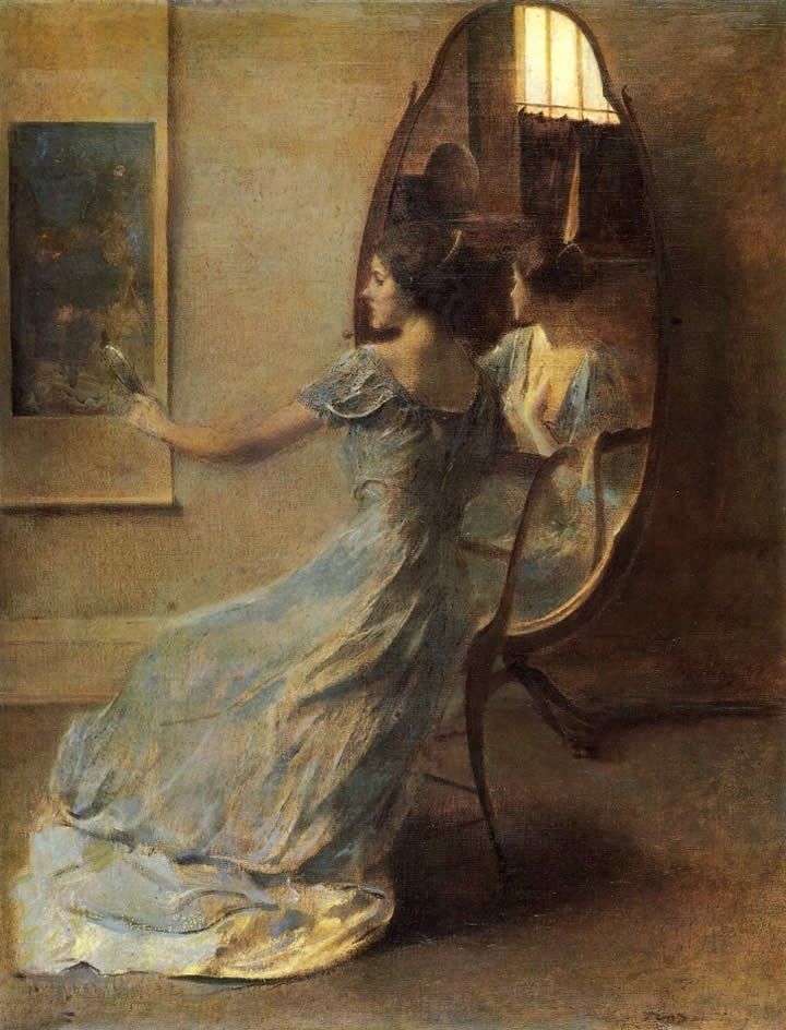 Thomas Dewing Before the Mirror